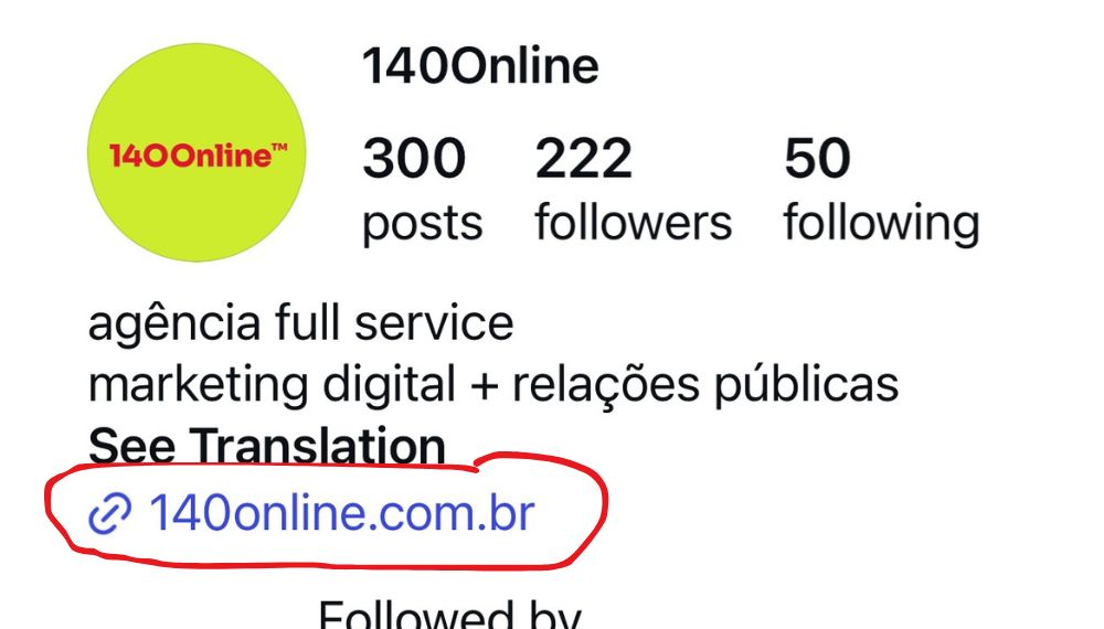 Link na bio Instagram