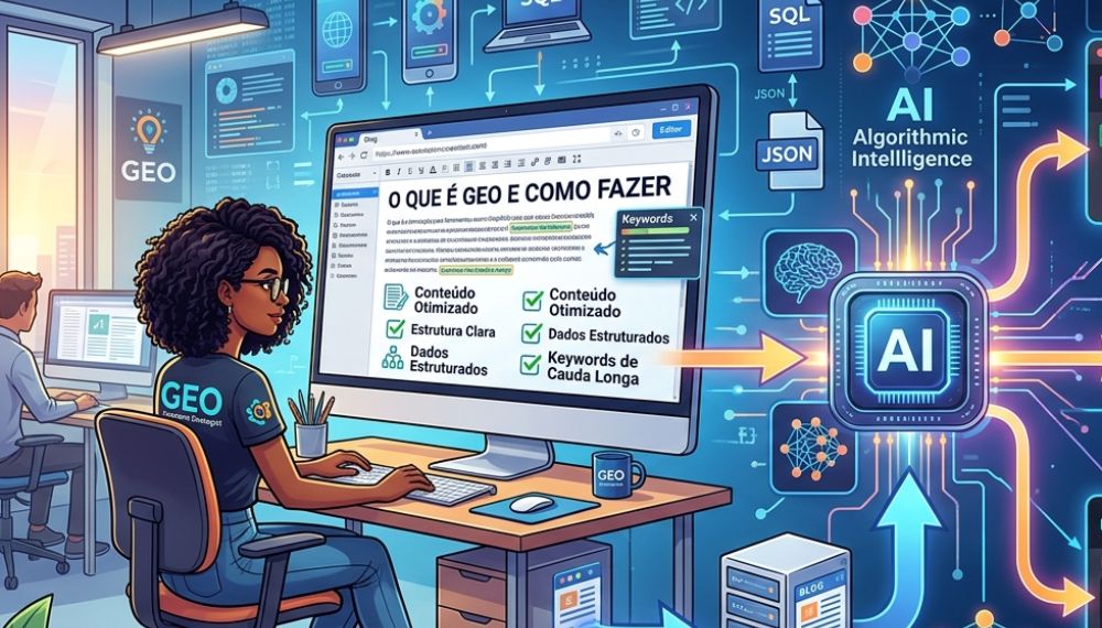 A sua marca na busca da IA Conheça a técnica GEO