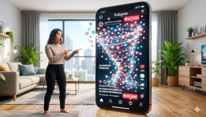 Instagram a técnica do algoritmo forçado